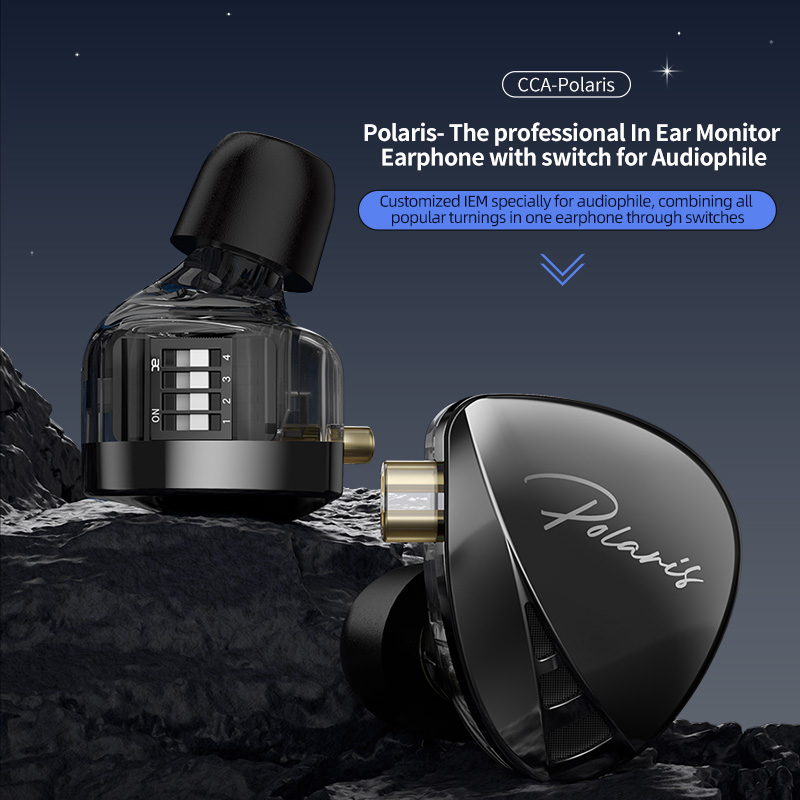 Earphone Sport Hook - CCA Polaris Earphones HIFI Bass Earbuds