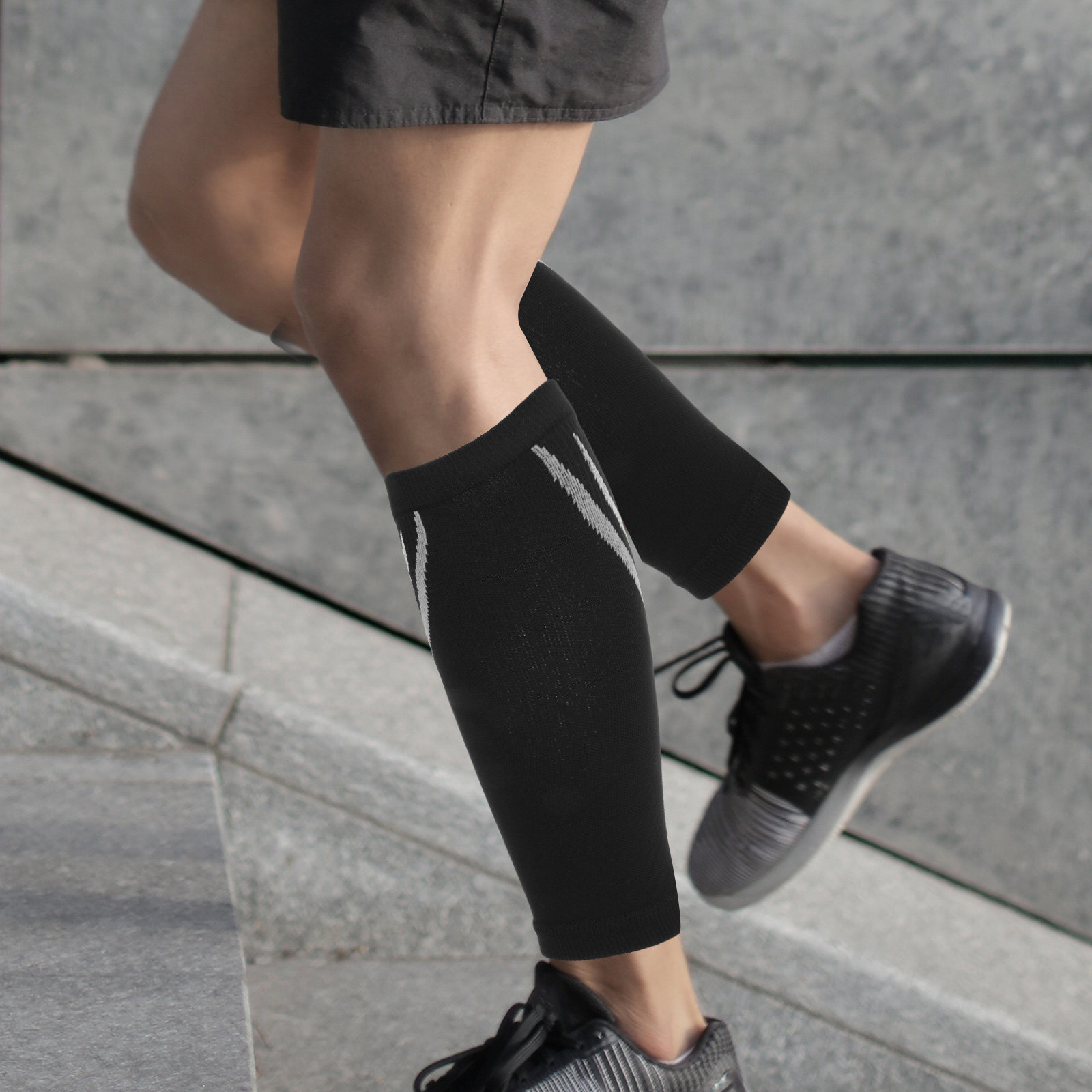 Compression Calf Sleeve - 1Pair Calf Compression Sleeves Breathable Elastic