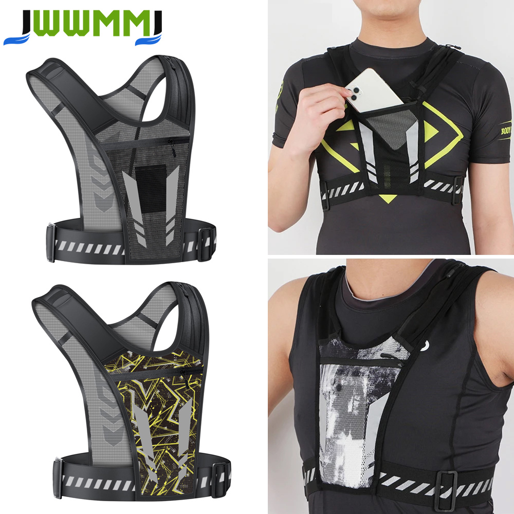 Running Gear For Your Phone - Reflective Running Vest with Phone Holder