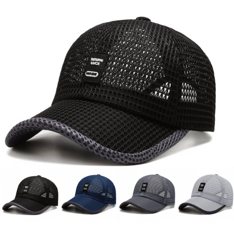 Running Cap Mesh - Summer Breathable Mesh Quick Drying Tennis