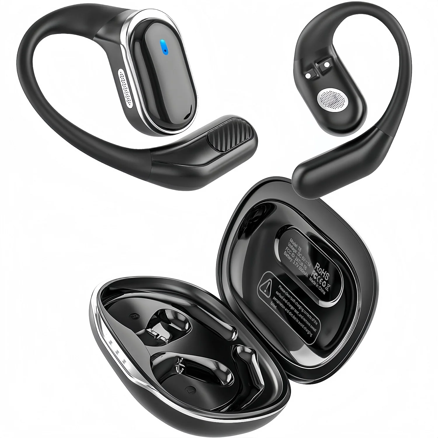 Earphone Sport Hook - Bluetooth Earphones Wireless Headphones with Mic