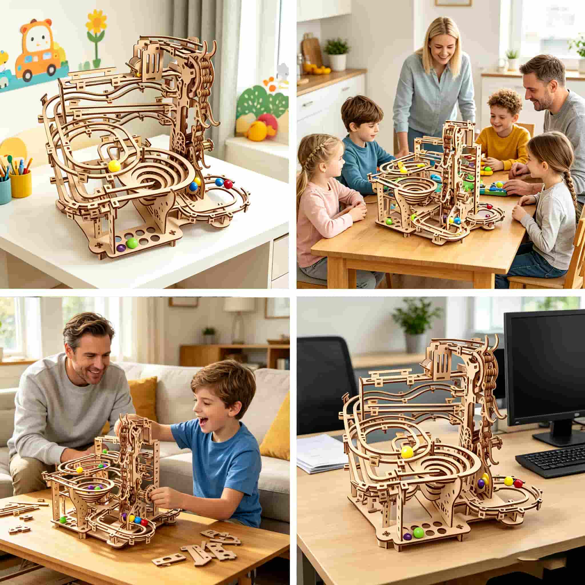 Mechanical Marble Run 3D Woode - Running Gear Gifts review and price