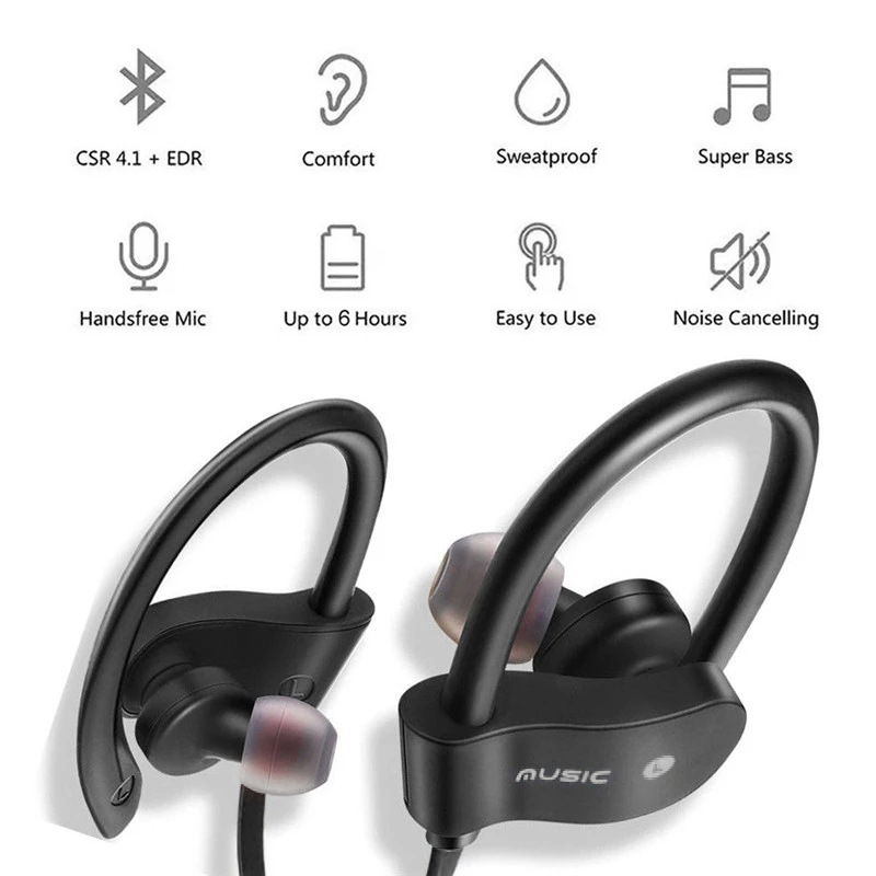 Sports Wireless Bluetooth Head - Earphone Sport Hook review and price