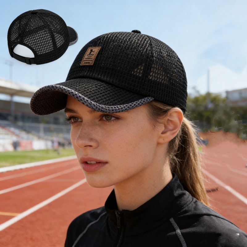 Letter Printed Breathable Mesh - Running Cap Mesh review and price