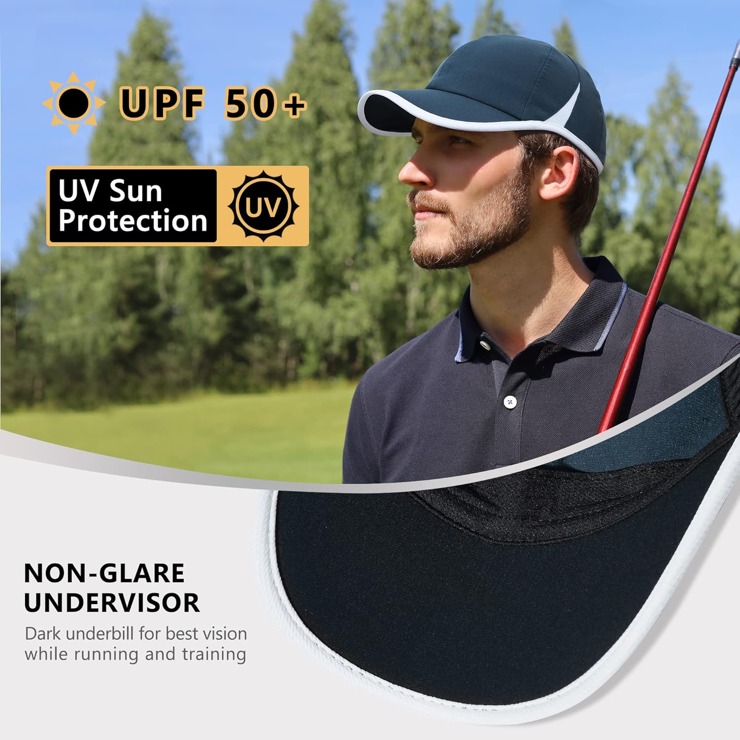 GADIEMKENSD Stretchy Fabric Ru - Running Cap Mesh review and price