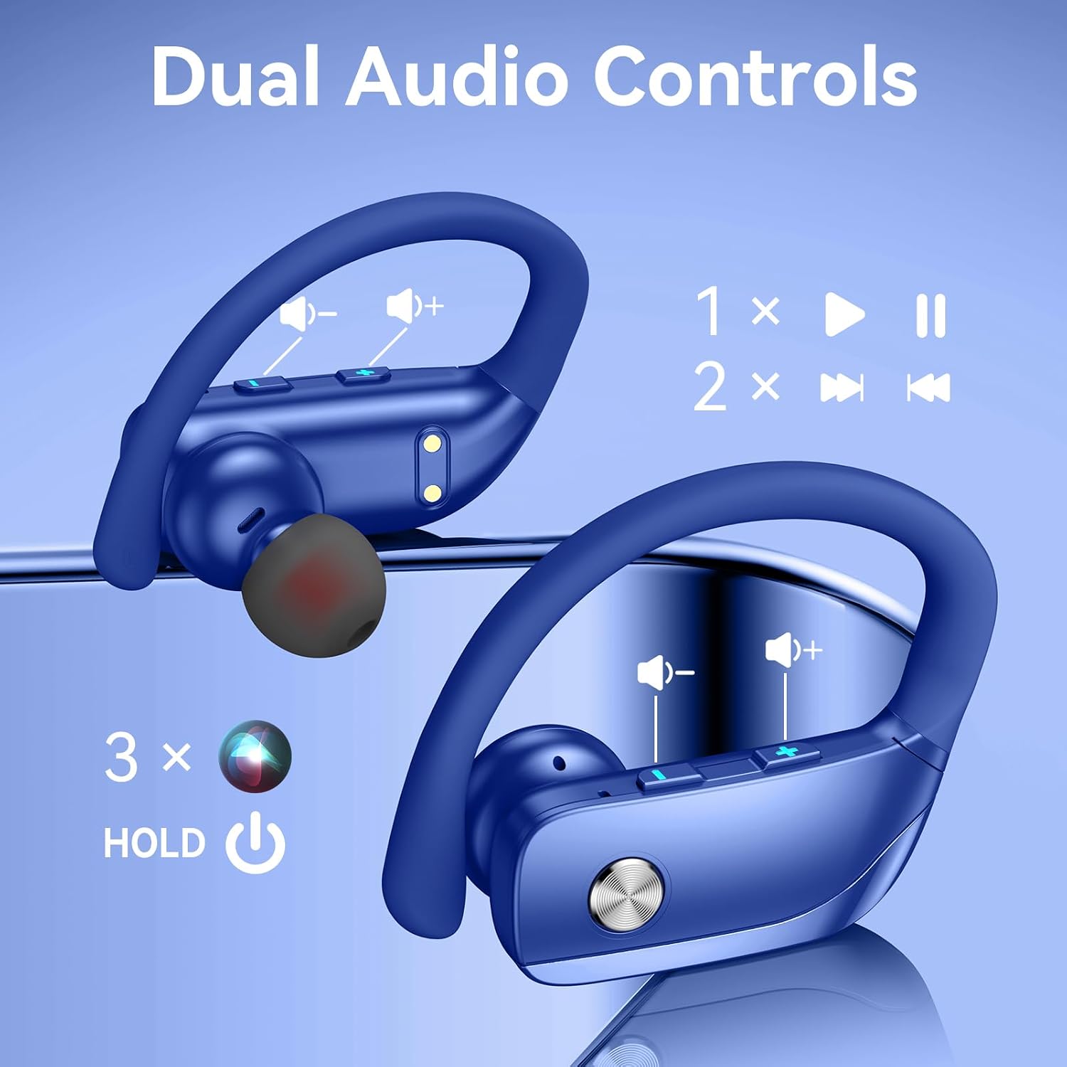 Wireless Earbuds with 80H Play - Earphone Sport Hook review and price