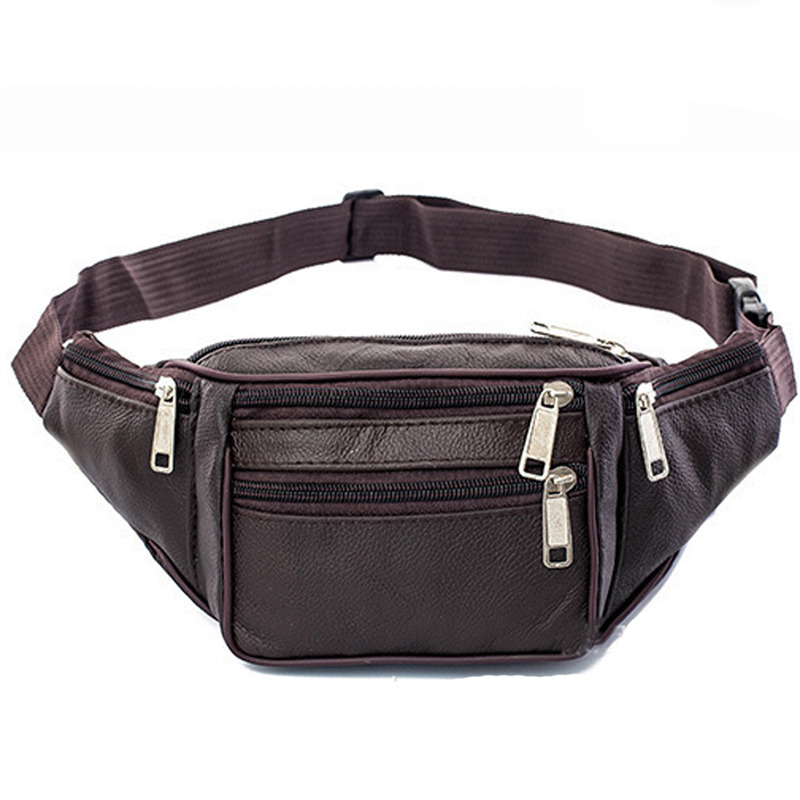 Leather Men Waist Chest Bag Th - Running Gear Bag review and price