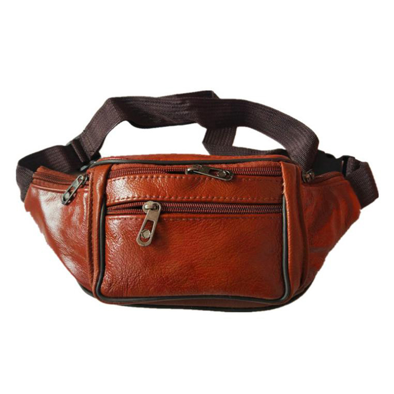 Leather Men Waist Chest Bag Th - Running Gear Bag review and price